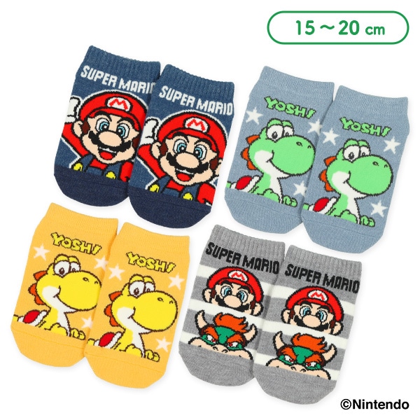 キッズローカットソックス（スーパーマリオ）