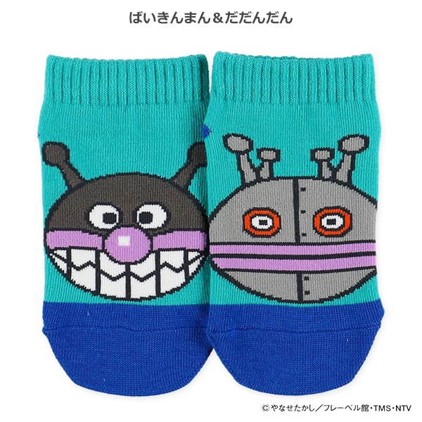 キッズローカットソックス（アンパンマン・左右異柄）