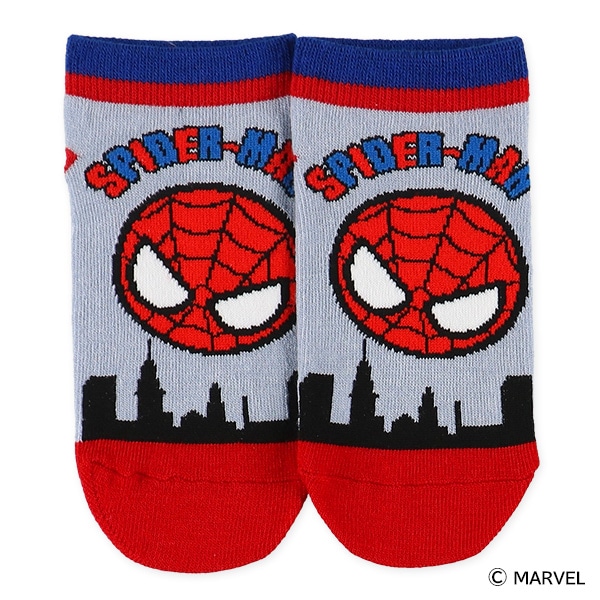 3足組キッズローカットソックス（スパイダーマン）