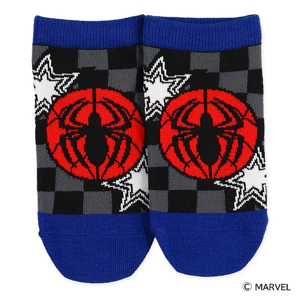 3足組キッズローカットソックス（スパイダーマン）