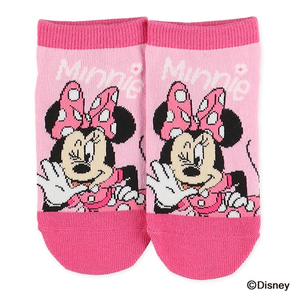 3足組キッズローカットソックス（ミニーマウス）