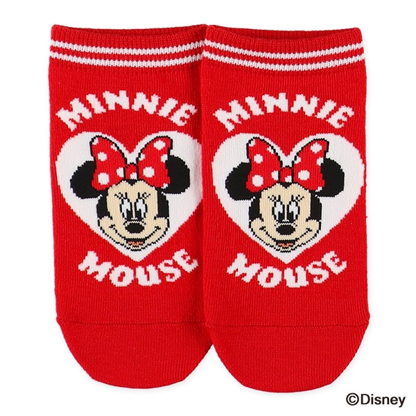 3足組キッズローカットソックス（ミニーマウス）