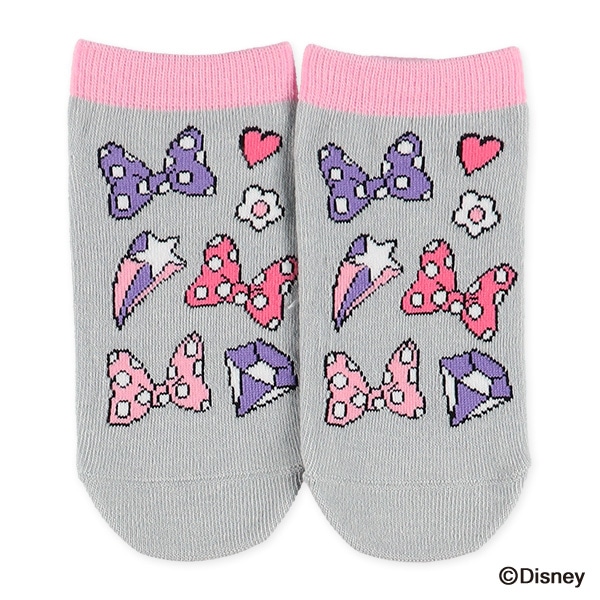 3足組キッズローカットソックス（ミニーマウス）