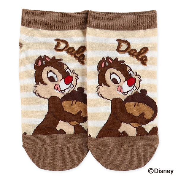 3足組キッズローカットソックス（チップとデール）