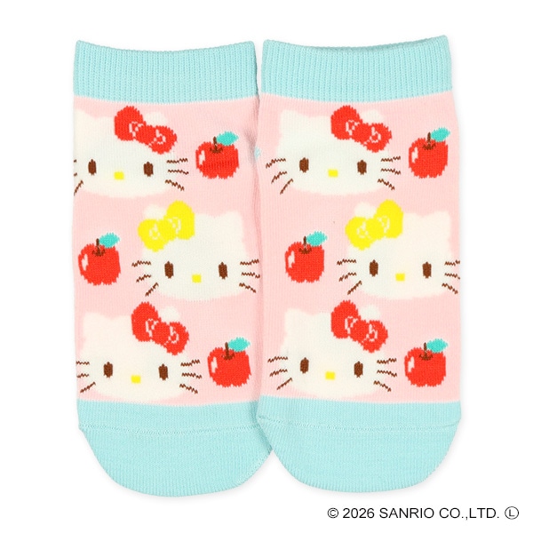 3足組キッズローカットソックス（ハローキティ）