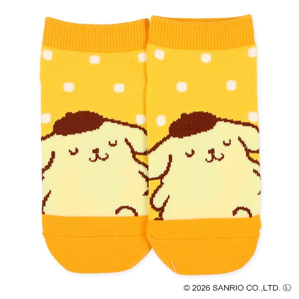 3足組キッズローカットソックス（ポムポムプリン）
