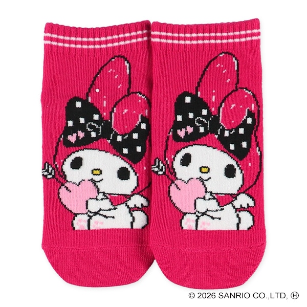 3足組キッズローカットソックス（マイメロディ）