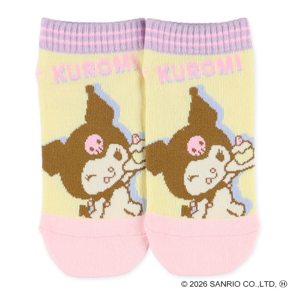 3足組キッズローカットソックス（クロミ）