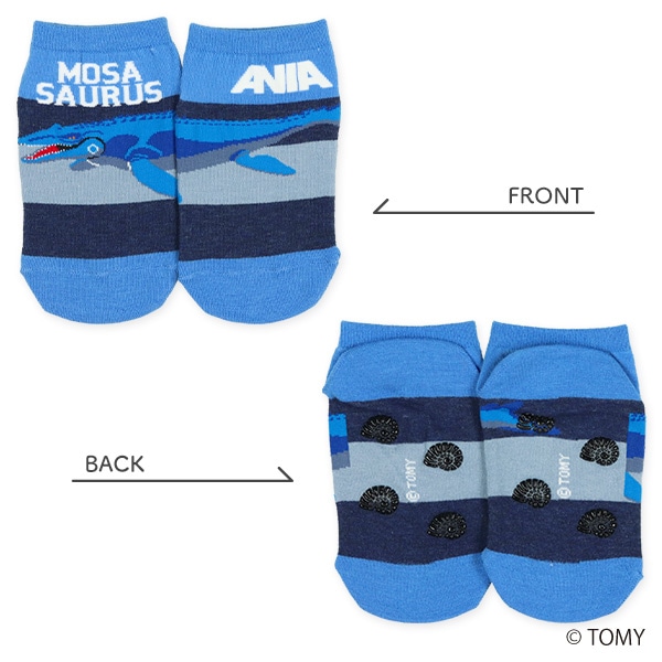 キッズローカットソックス（アニア・モササウルス）
