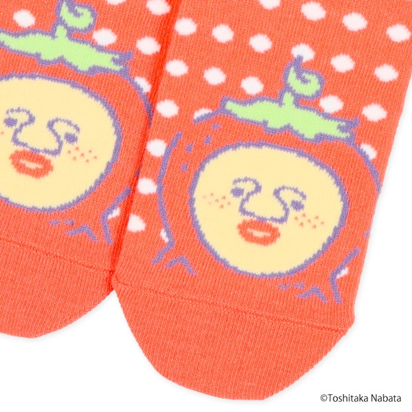 キッズローカットソックス（こびとづかん・イチゴクレナイ）