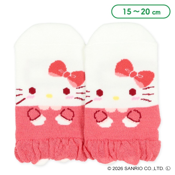 キッズパペットローカットソックス（ハローキティ）