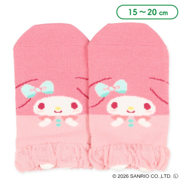 キッズパペットローカットソックス（マイメロディ）