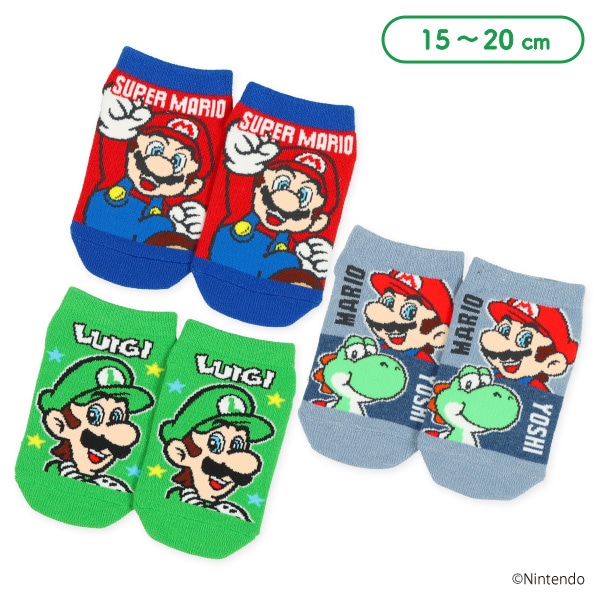 キッズローカットソックス（スーパーマリオ）