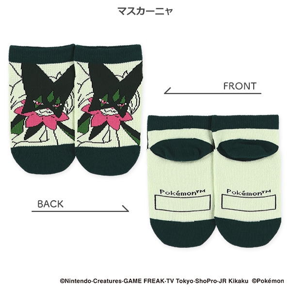 キッズローカットソックス（黄色いメガルカリオ・マスカーニャ・テラパゴス・リザードン）