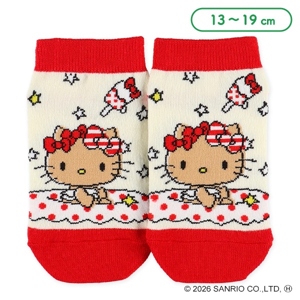 キッズローカットソックス（日焼けハローキティ）