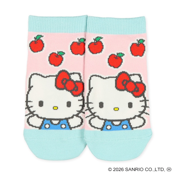 3足組キッズローカットソックス（ハローキティ）