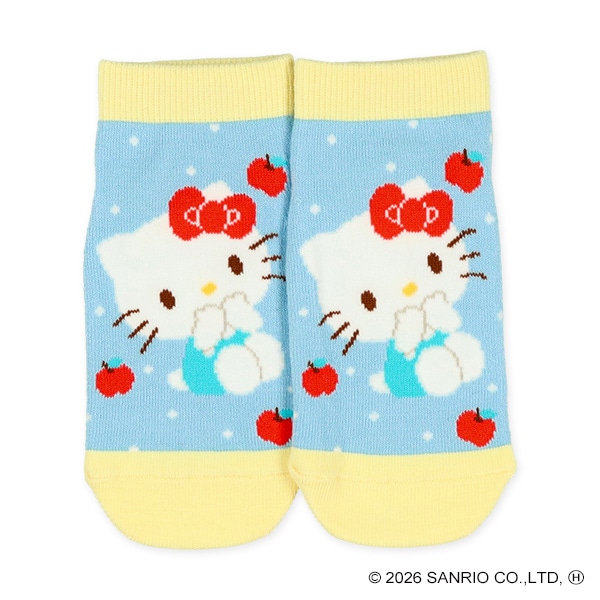 3足組キッズローカットソックス（ハローキティ）