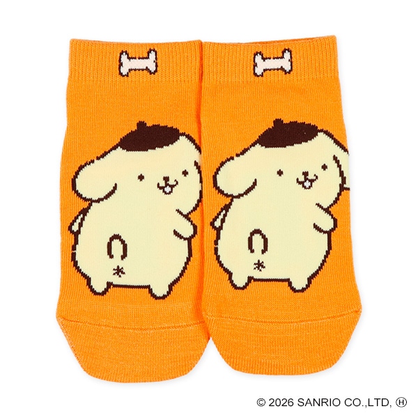 3足組キッズローカットソックス（ポムポムプリン）