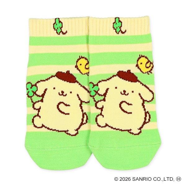 3足組キッズローカットソックス（ポムポムプリン）