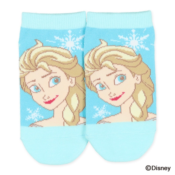 3足組キッズローカットソックス（アナと雪の女王・エルサ）