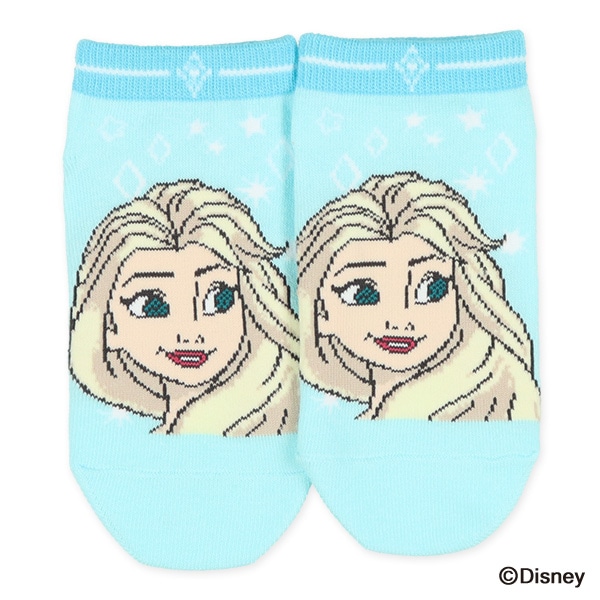 3足組キッズローカットソックス（アナと雪の女王・エルサ）