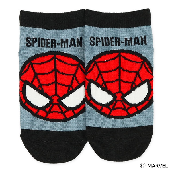3足組キッズローカットソックス（スパイダーマン）