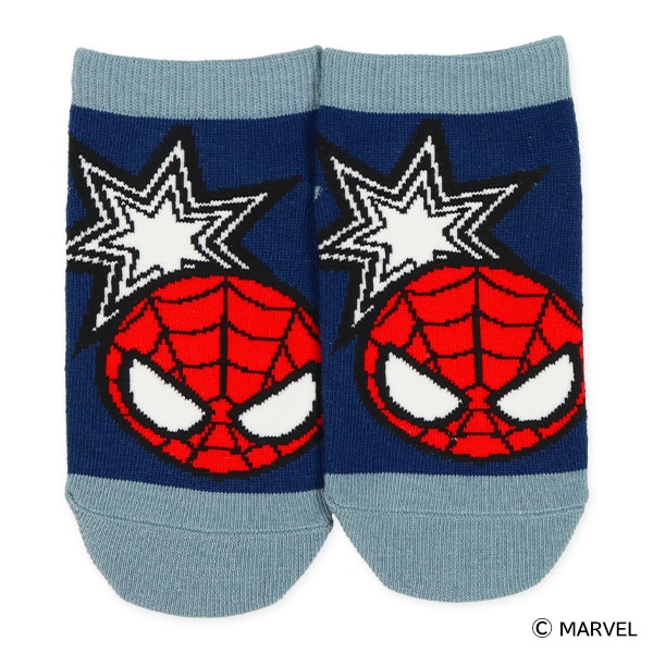 3足組キッズローカットソックス（スパイダーマン）
