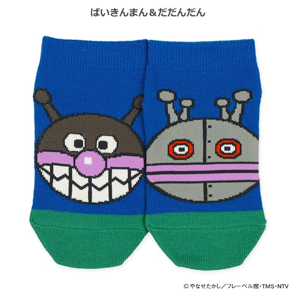 キッズローカットソックス（アンパンマン・左右異柄）
