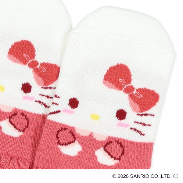 キッズパペットローカットソックス（ハローキティ）