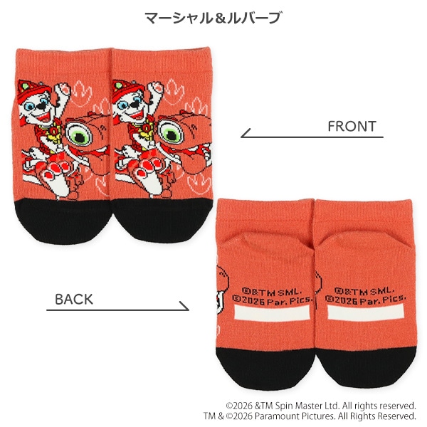 キッズローカットソックス（パウパトロール・ザ・ダイノ・ムービー）