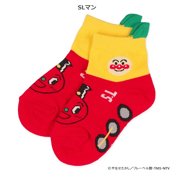 キッズローカットソックス（アンパンマン・のりもの）