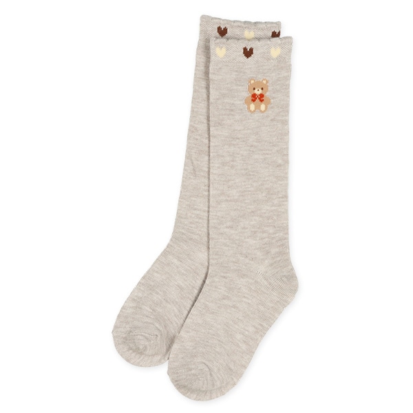 HOTWRAP）2足組キッズハイソックス（くま）