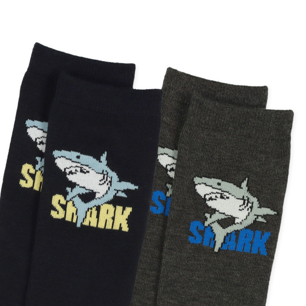 HOTWRAP）2足組キッズハイソックス（シャーク）