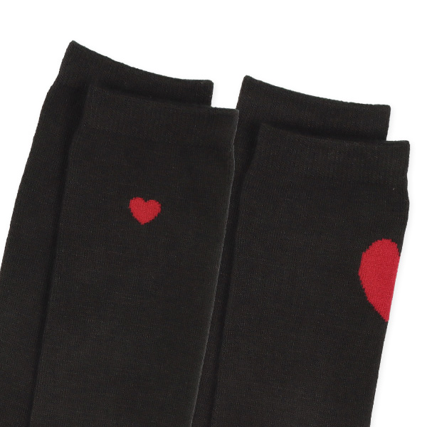 HOTWRAP）2足組キッズハイソックス（ハート）