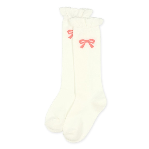 HOTWRAP）2足組キッズハイソックス（リボン）