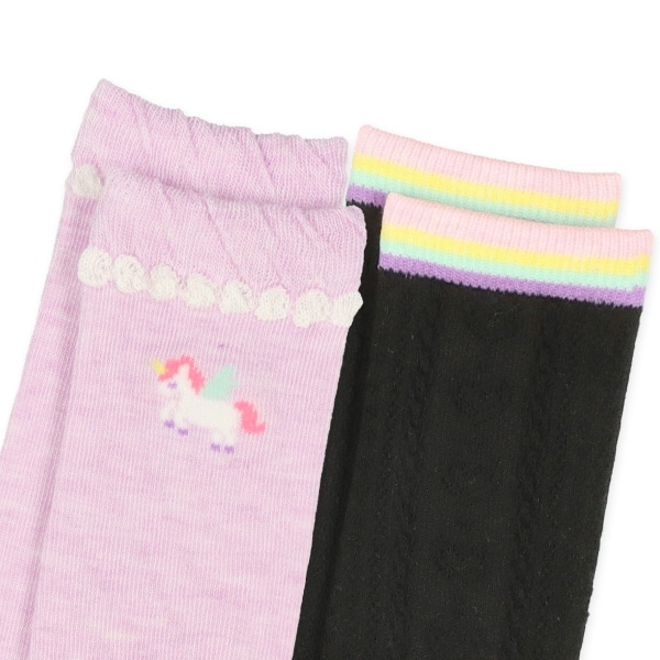 HOTWRAP）2足組キッズハイソックス（ユニコーン）