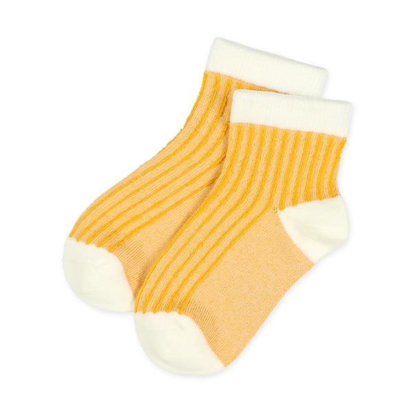 3足組キッズアンクルソックス（カラーパレット・イエロー）