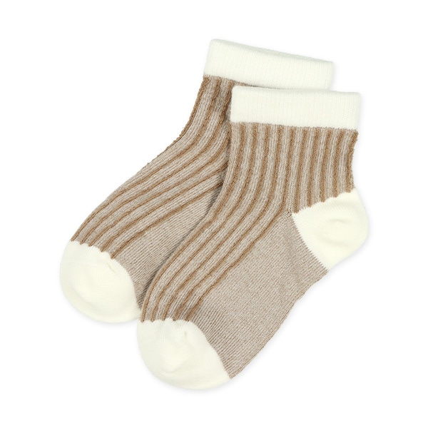 3足組キッズアンクルソックス（カラーパレット・イエロー）