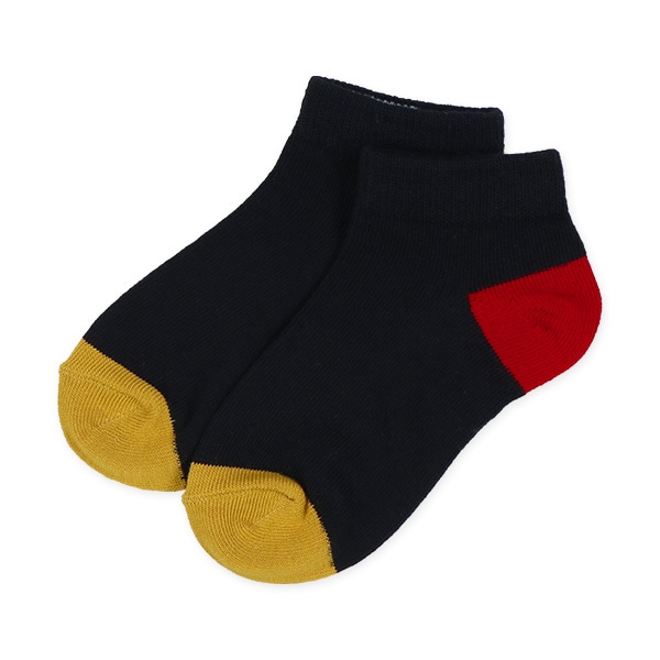 3足組キッズローカットソックス（カラーパレット）