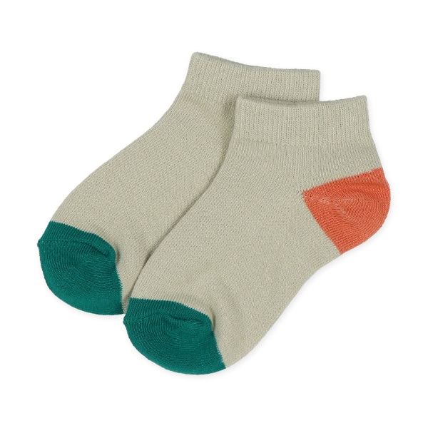3足組キッズローカットソックス（カラーパレット）