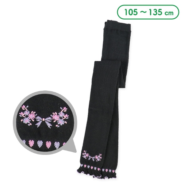 キッズ10分丈スパッツ（ラメメロー）