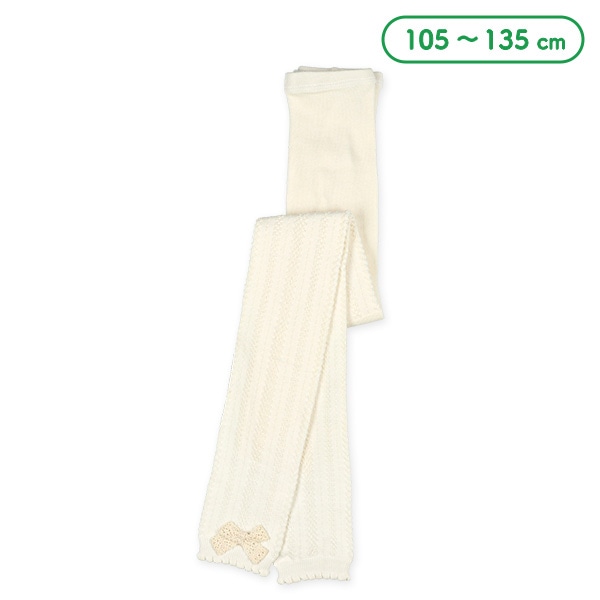 キッズ10分丈スパッツ（レースリボン）