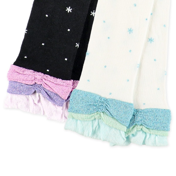 キッズ10分丈スパッツ（裾口フリル）