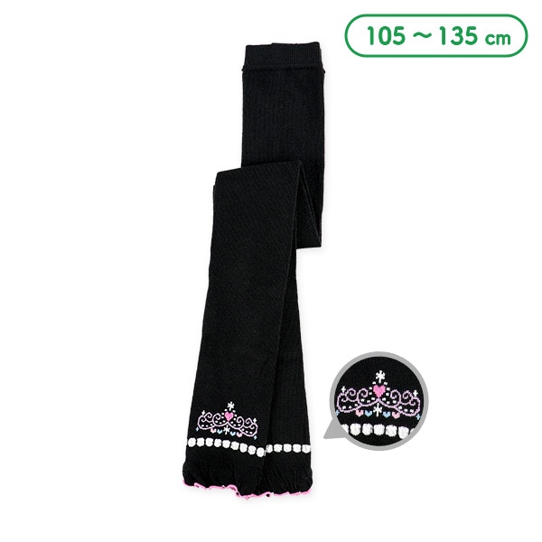 キッズ10分丈スパッツ（ティアラ）