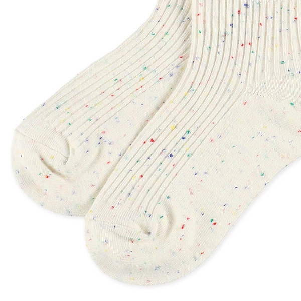 キッズアンクルソックス（カラーネップ・オフホワイト）