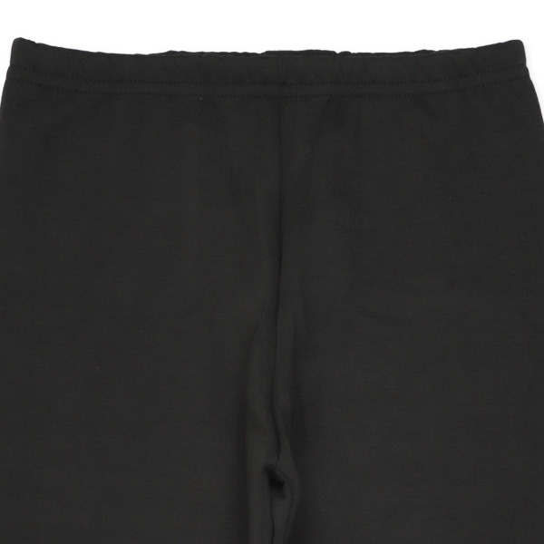 あったか裏シャギーキッズ10分丈スパッツ（ブラック）