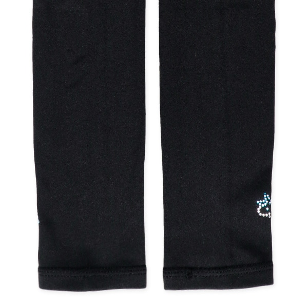 あったか裏起毛キッズ10分丈スパッツ（110デニール）（ラインストーン・ユニコーン）