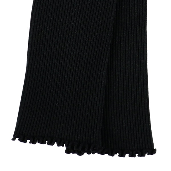 あったか裏起毛キッズ10分丈スパッツ（110デニール）（メローリブ）