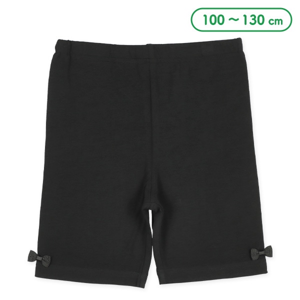 キッズ3分丈スパッツ（サイドリボン）