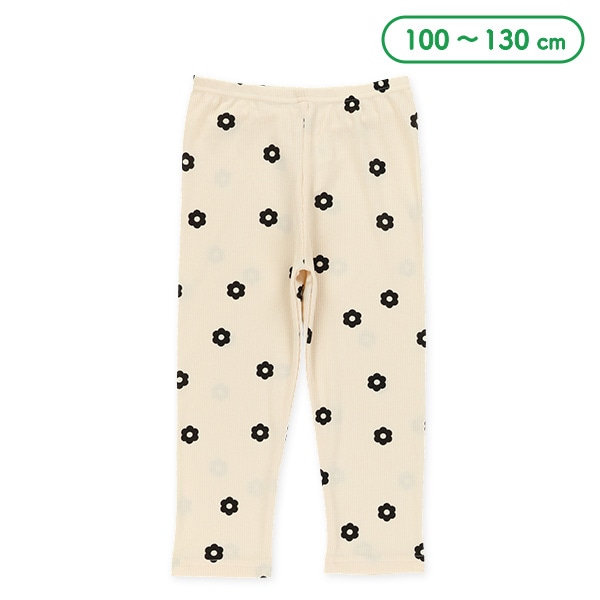 キッズ7分丈スパッツ（花柄）